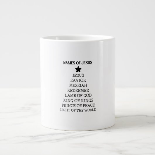 Names Of Jesus Christmas Mug ジャンボコーヒーマグカップ (正面)