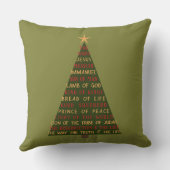Names of Jesus Christmas Tree クッション (裏面)