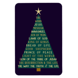Names of Jesus Christmas Tree マグネット