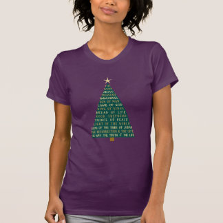 Names of Jesus Christmas Tree Tシャツ