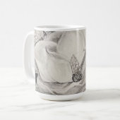 namesake magnolia，花，布，綿，手 コーヒーマグカップ (正面左)