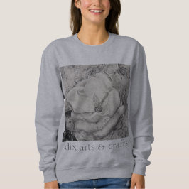 namesake magnolia，花，布，綿，手 スウェットシャツ