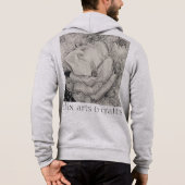 namesake magnolia，花，布，綿，手 パーカ (裏面)