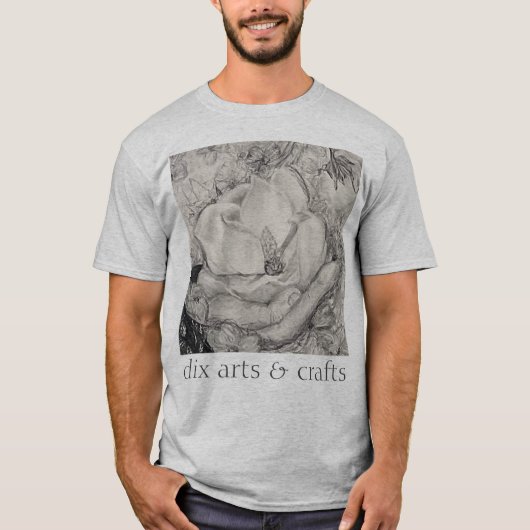 namesake magnolia，花，布，綿，手 tシャツ (正面)