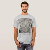 namesake magnolia，花，布，綿，手 tシャツ (正面フル)