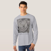 namesake magnolia，花，布，綿，手 tシャツ (正面フル)