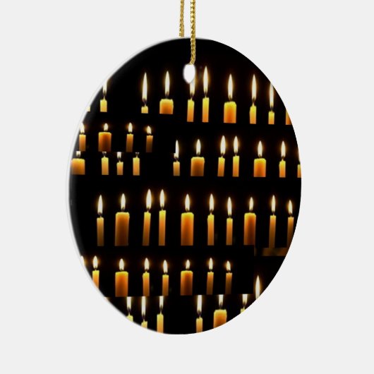 Namesteの蝋燭の装飾2sideはオーナメントを印刷しました セラミックオーナメント (右)