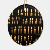 Namesteの蝋燭の装飾2sideはオーナメントを印刷しました セラミックオーナメント (左)