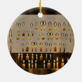 Namesteの蝋燭の装飾2sideはオーナメントを印刷しました セラミックオーナメント (裏面)