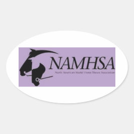 NAMHSA Horseロゴスタンプ 楕円形シール