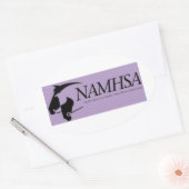 NAMHSA Horseロゴスタンプ 楕円形シール (封筒)