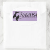 NAMHSA Horseロゴスタンプ 楕円形シール (バッグ)