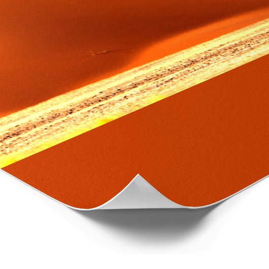 Namibia red dunes of Sossusvlei photo with text ポスター (角)