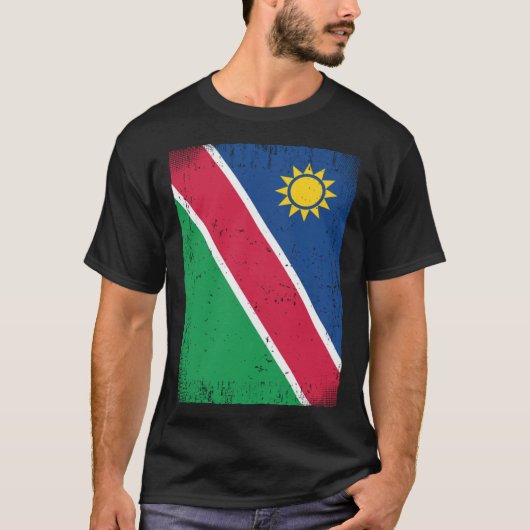Namibian Flag Namibia Tシャツ (正面)