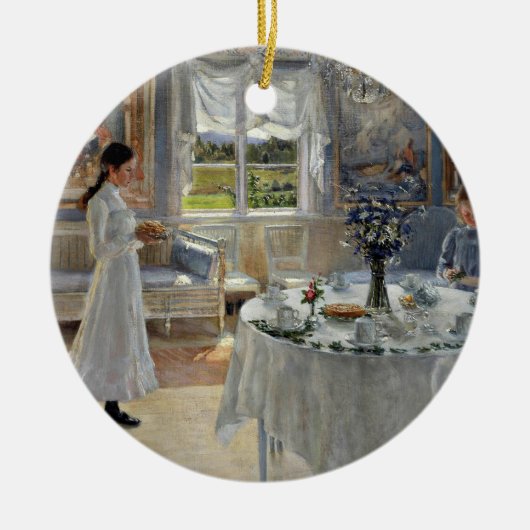 NamnsdagまたはName Day セラミックオーナメント (正面)