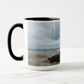 Namparaの入江のPorthcothan湾コーンウォールイギリス マグカップ (左)