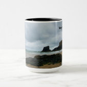 Namparaの入江のPorthcothan湾コーンウォールイギリス マグカップ (中央)