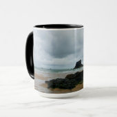 Namparaの入江のPorthcothan湾コーンウォールイギリス マグカップ (正面左)