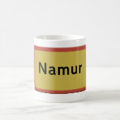 Namur road sign コーヒーマグカップ (中央)