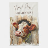 Nan & Pop's Farmhouse Cute Country Farm キッチンタオル (縦)