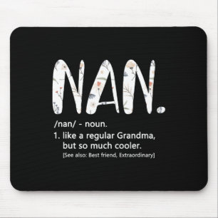 Nan Shirts For Women Mothers Dayアイディアかわいい祖母 マウスパッド