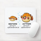 Nanaおばあちゃんに行く前とおもしろい後 マウスパッド (マウス)