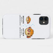 Nanaおばあちゃんに行く前とおもしろい後 Case-Mate iPhoneケース (裏面(横))