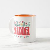 NANAおばあちゃん祖母おばあちゃんカスタマイズ-it ツートーンマグカップ (正面左)