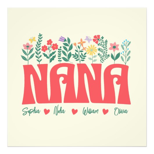 NANAおばあちゃん祖母おばあちゃんカスタマイズ-it フォトプリント (正面)