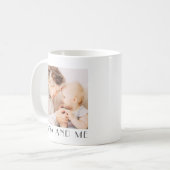 Nanaと私のミニマリストモダンのシック写真 コーヒーマグカップ (正面左)