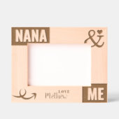 Nanaと私の写真ギフト レーザー彫刻フレーム (正面)