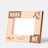 Nanaと私の写真ギフト レーザー彫刻フレーム (左)