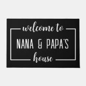 NANAとPAPAの家へようこそ ドアマット (正面)