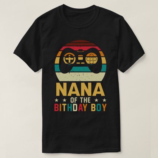 NANAの誕生日ボーイゲームヴィンテージ Tシャツ (デザイン正面)