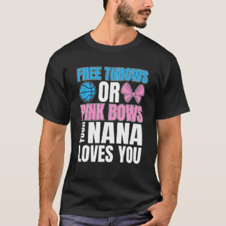 Nanaは性別revを愛している無料の投げまたはピンクの弓 Tシャツ