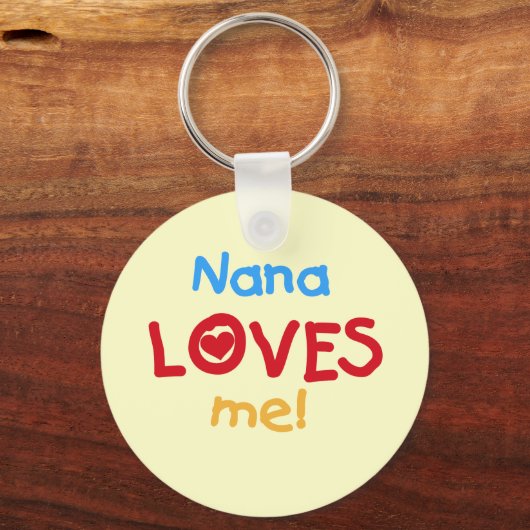 NanaはTシャツとギフトが大好き キーホルダー (正面)