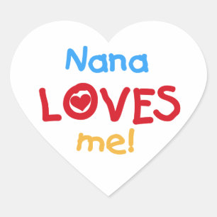 NanaはTシャツとギフトが大好き ハートシール