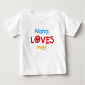 NanaはTシャツとギフトが大好き ベビーTシャツ (正面)