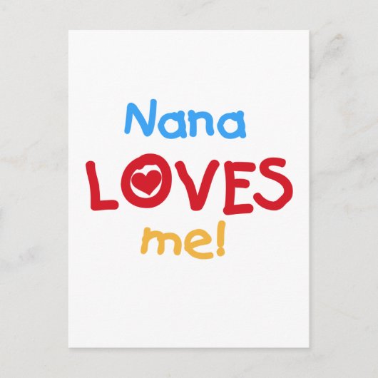 NanaはTシャツとギフトが大好き ポストカード (正面)