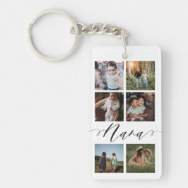 Nanaスクリプト|孫フォトグリッドコラージュ キーホルダー