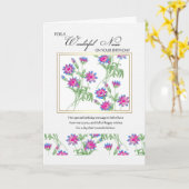 nanaバースデーカード – nanaのフローラバースデーカード カード (黄色い花)