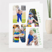 NANAフォトレター切り出し誕生日 カード (正面)