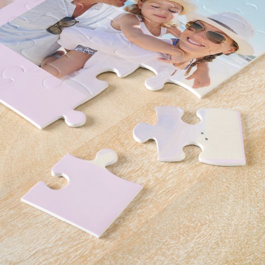 Nanaフローラ金ゴールドレター18縦写真コラージュ ジグソーパズル (側面)