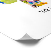 NANAレター切り出しフォトコラージュ孫の名前 ポスター (角)