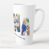 NANAレター切り出し4フォトコラージュパーソナライズされた カフェラテマグ (右)