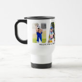 NANAレター切り出し4 Photo Collage Grandkids Names トラベルマグ (左)