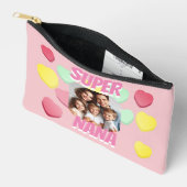 Nana写真すごいカラフルハート |母の日 アクセサリーポーチ (見開き)