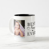 Nana最高の Everブラック誕生日カスタム2写真 ツートーンマグカップ (正面左)