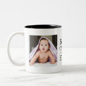 Nana最高の Everブラック誕生日カスタム2写真 ツートーンマグカップ (左)