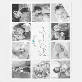 Nana最高の Ever Script 10フォトコラージュモダンシック フリースブランケット